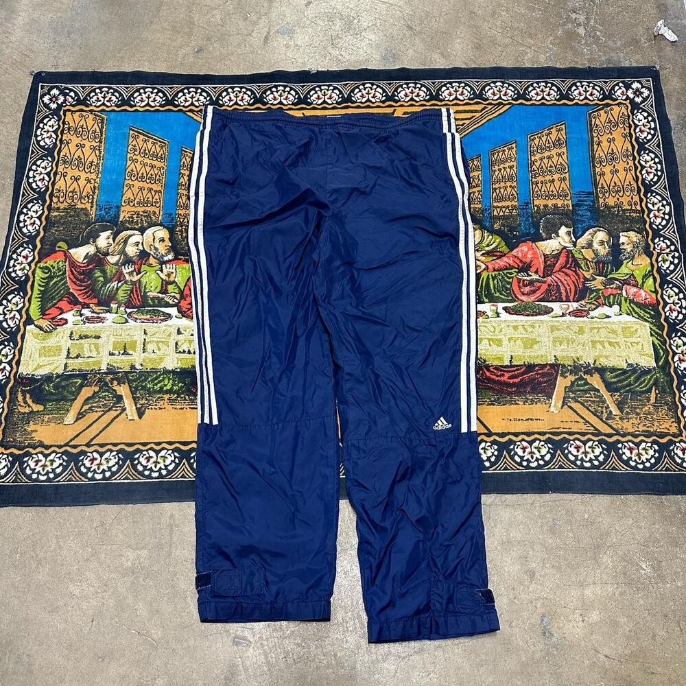 Adidas Men's Navy and Blue Joggers-tracksuits